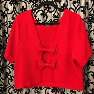 Bow Cut Out Back Top Forever 21+